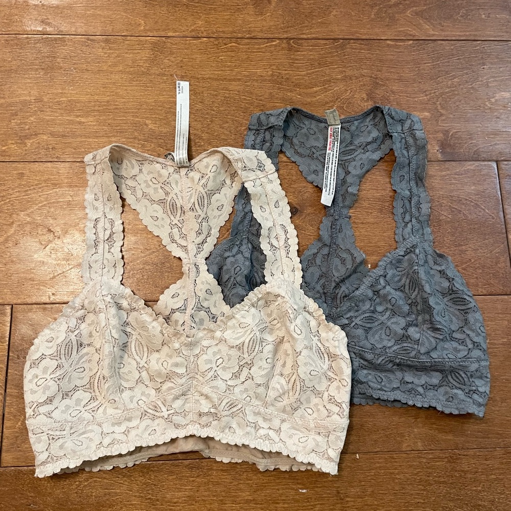 Free People Intimately Bralette Bundle